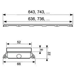 TECE TECEdrainline Glasabdeckung Weiß Für Duschrinne 150 Cm Gerade -VIEGA Verkäufe hersteller tece drainline designroste fliesenmulde glasabdeckung 532436