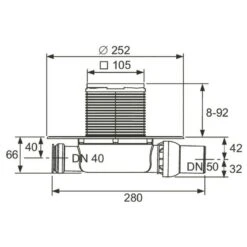 TECE TECEdrainpoint S 100 Ablaufset Superflach Mit Seal Systen Uniflachflansch