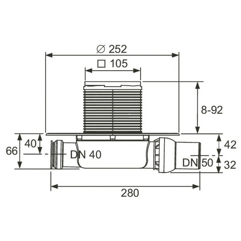 TECE TECEdrainpoint S 100 Ablaufset Superflach Mit Seal Systen Uniflachflansch 1 TECE TECEdrainpoint S 100 Ablaufset Superflach Mit Seal Systen Uniflachflansch