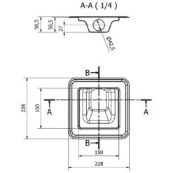 I-Drain Square Punktablauf Basic 15 X 15 Cm 5 I-Drain Square Punktablauf Basic 15 X 15 Cm -VIEGA Verkäufe i drain punktablauf square basic 15 8506637