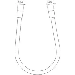 Ideal Standard Idealflex Brauseschlauch 125 Cm