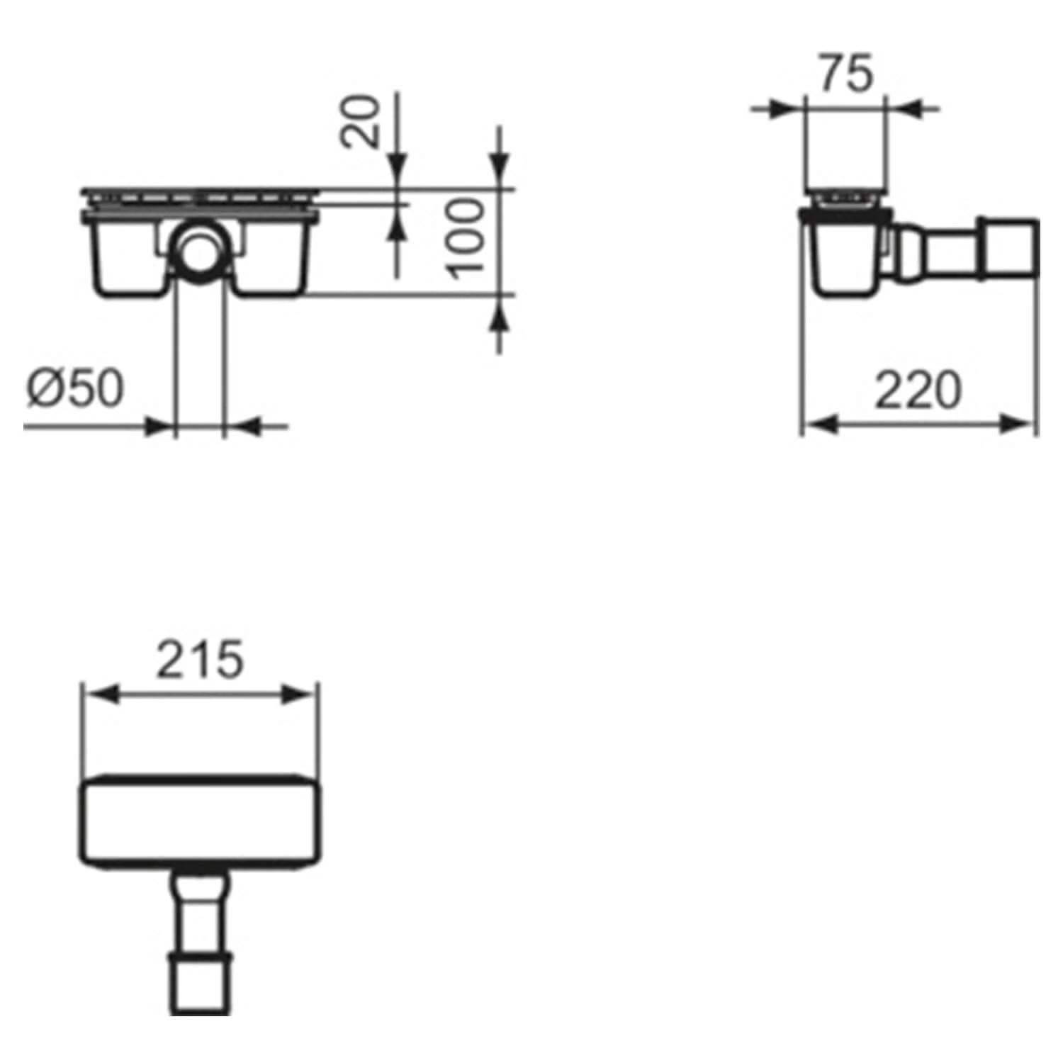 Ideal Standard Ultra Flat New Ablaufgarnitur Mit Abdeckung, D40/50 Glatt 3 Ideal Standard Ultra Flat New Ablaufgarnitur Mit Abdeckung, D40/50 Glatt – Bild 3