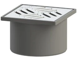 Kessel System 125 Aufsatzstück Mit Schlitzrost Silber 13 X 13 Cm, K3