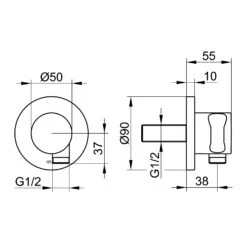 Keuco IXMO Black Selection Schlauchanschluss Mit Brausehalter, Rund 7 Keuco IXMO Black Selection Schlauchanschluss Mit Brausehalter, Rund -VIEGA Verkäufe keuco ixmo brausenprogramm black selection schlauchanschluss 6798609