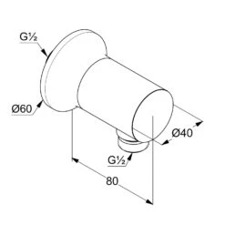 KLUDI NOVA FONTE Deco Schlauchanschlussbogen