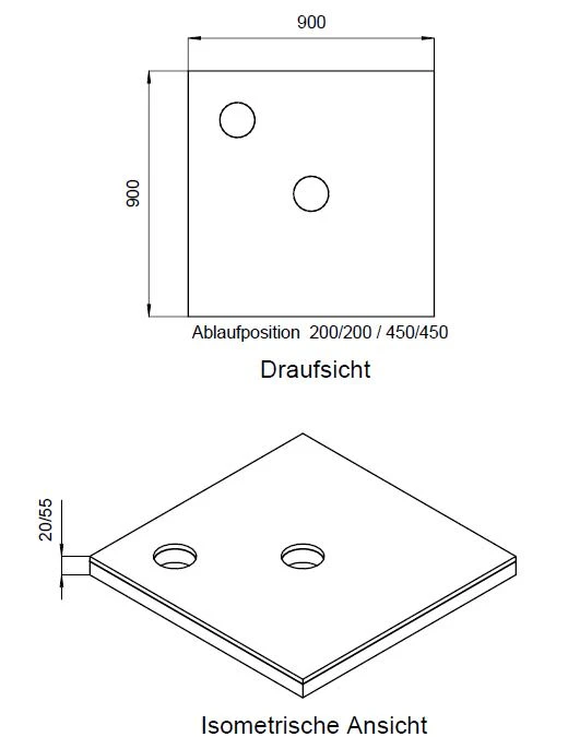 Schedel Plan Unterbauelement 90 X 90 Cm Bodeneben, 2er Set 1 Schedel Plan Unterbauelement 90 X 90 Cm Bodeneben, 2er Set