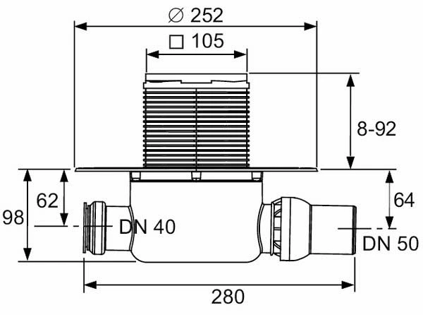 TECE TECEdrainpoint S 120 Ablaufset Norm Mit Seal Systen Universalflansch 1 TECE TECEdrainpoint S 120 Ablaufset Norm Mit Seal Systen Universalflansch
