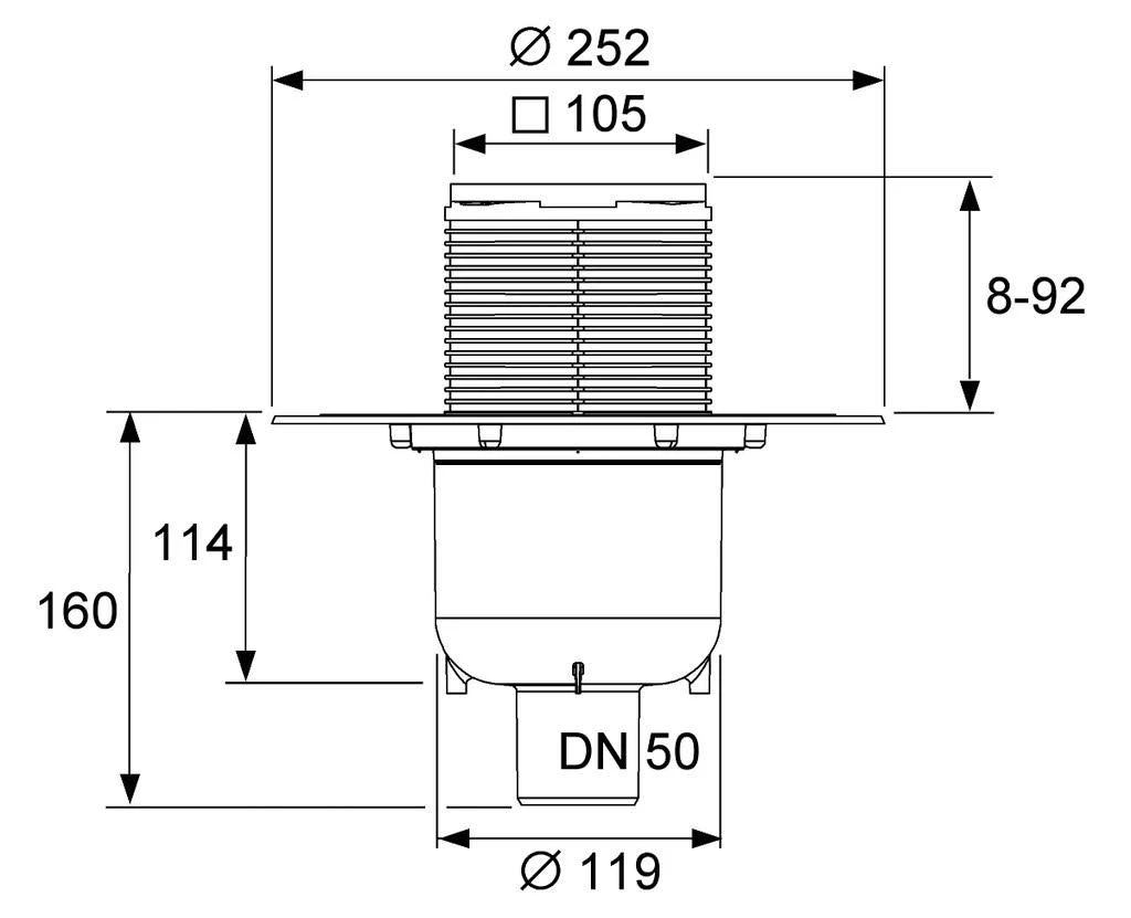 TECE TECEdrainpoint S 130 Ablaufset Senkrecht Mit Seal System Universalflansch 1 TECE TECEdrainpoint S 130 Ablaufset Senkrecht Mit Seal System Universalflansch