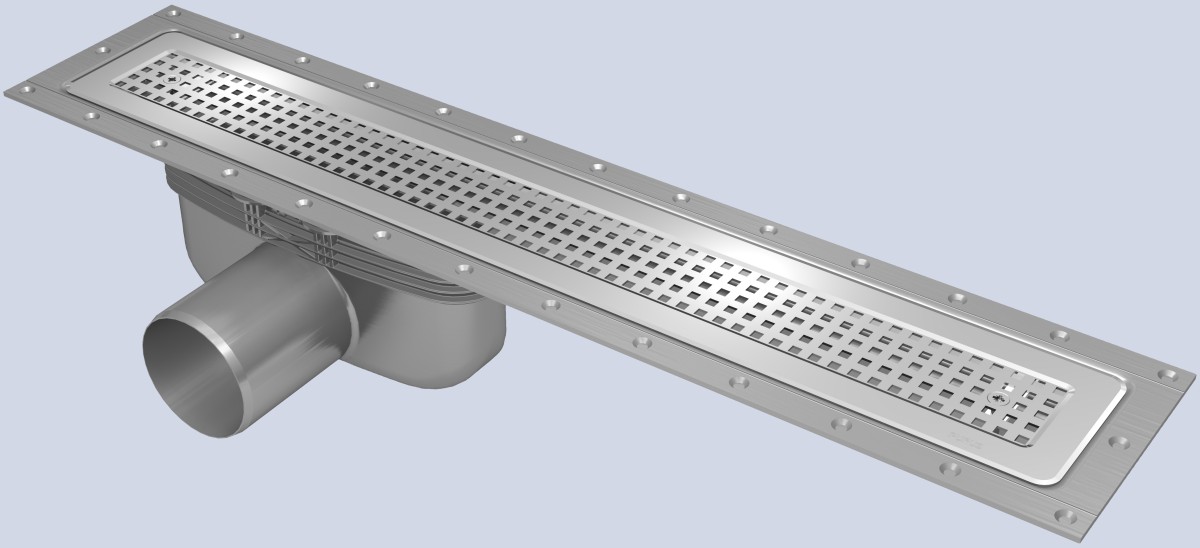 Titelseite -VIEGA Verkäufe Desingrinne PVC Belag 1200 548